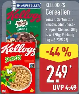 Aldi Nord KELLOGG'S Cerealien Angebot