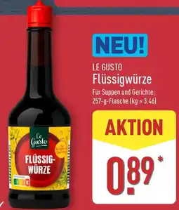 Aldi Nord LE GUSTO Flüssigwürze Angebot