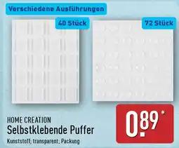 Aldi Nord HOME CREATION Selbstklebende Puffer Angebot