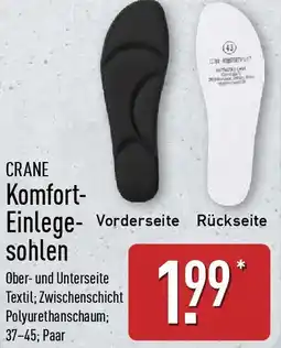 Aldi Nord CRANE Komfort- Einlegesolen Angebot