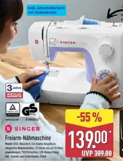 Aldi Nord SINGER Freiarm-Nähmaschine Angebot