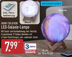 Aldi Nord HOME CREATION LED-Galaxie-Lampe Angebot