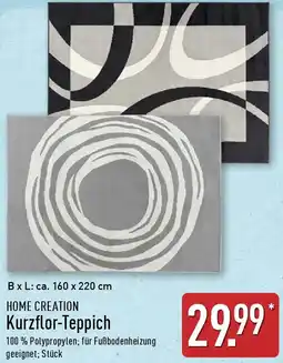 Aldi Nord HOME CREATION Kurzflor-Teppich Angebot