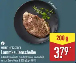 Aldi Nord MEINE METZGEREI Lammkeulenscheibe Angebot