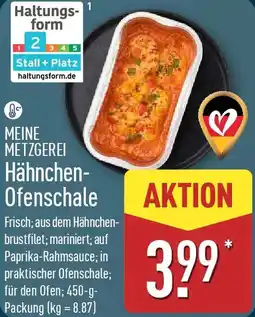 Aldi Nord MEINE METZGEREI Hähnchen Ofenschale Angebot