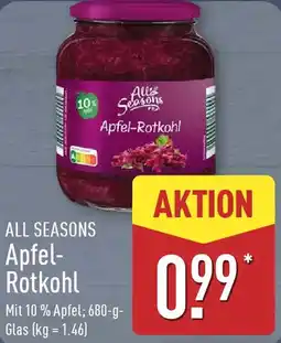 Aldi Nord ALL SEASONS Apfel Rotkohl Angebot