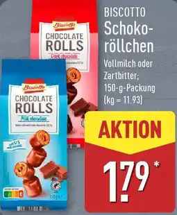 Aldi Nord BISCOTTO Schokoröllchen Angebot