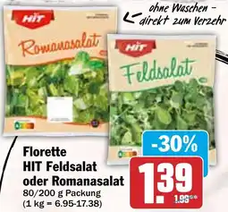 HIT Florette HIT Feldsalat oder Romanasalat Angebot