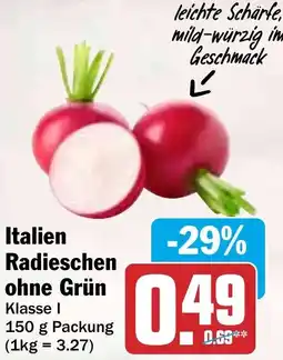 HIT Italien Radieschen ohne Grün Angebot