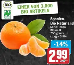 HIT Spanien Bio Naturland Mandarinen Angebot