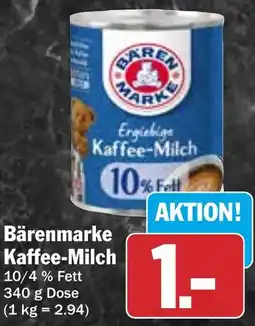 HIT Bärenmarke Kaffee-Milch Angebot