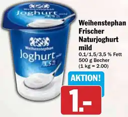 HIT Weihenstephan Frischer Naturjoghurt mild Angebot