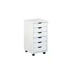 Netto Marken-Discount Inter Link Rollcontainer Simon 6 Schubladen - versch. Farben - weiss lackiert Angebot