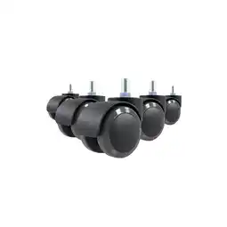 Netto Marken-Discount hjh OFFICE Stuhlrollen 5x ROLO M10/50mm Metall, Kunststoff Angebot