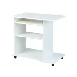 Netto Marken-Discount Inter Link Schreibtisch Pepe auf Rollen mit Tastaturauszug - Weiss Angebot