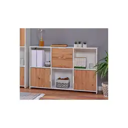 Netto Marken-Discount Inter Link Sideboard Pepeto - Weiss und Eiche Artisan Nachbildung - versch. Farben Angebot