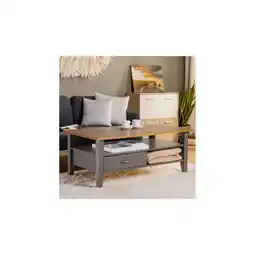 Netto Marken-Discount Inter Link FSC Couchtisch Westerland mit 1 Schublade - Kiefer Massivholz Angebot