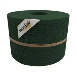 Netto Marken-Discount zaun zu Sichtschutz Rille Gelocht Diamant Muster für Doppelstabmatten Tannengrün 50m Angebot