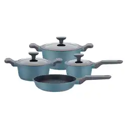 Netto Marken-Discount GSW Kochtopf-Set Granit Blue 7-tlg Angebot