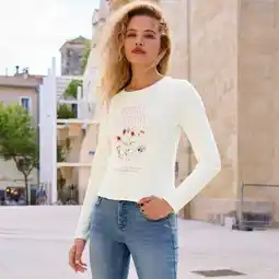 NKD Damen-Langarmshirt mit Frontaufdruck Angebot