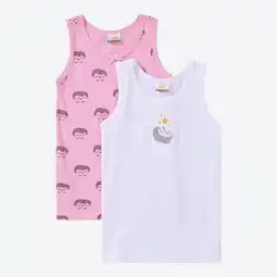 NKD Kinder-Mädchen-Unterhemd mit Print, 2er-Pack Angebot