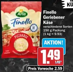 HIT Arla Finello Geriebener Käse Angebot