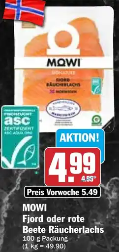 HIT MOWI Fjord oder rote Beete Räucherlachs Angebot
