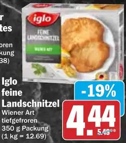 HIT Iglo feine Landschnitzel Angebot