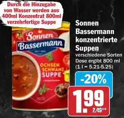 HIT Sonnen Bassermann konzentrierte Suppen Angebot