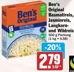 HIT Ben's Original Basmatireis, Jasminreis, Langkorn- und Wildreis Angebot