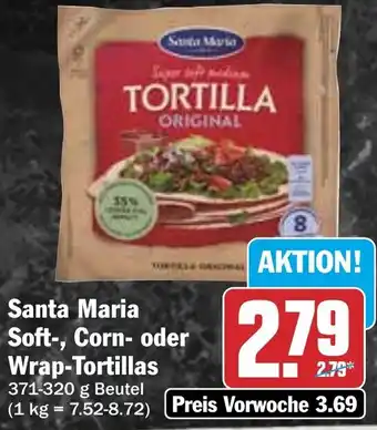 HIT Santa Maria Soft-, Corn- oder Wrap-Tortillas Angebot