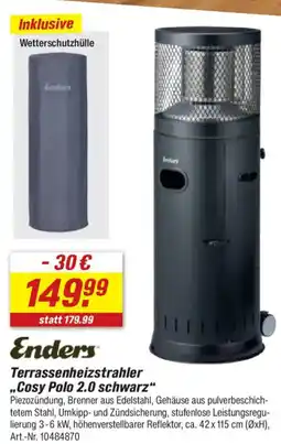 toom Baumarkt Enders Terrassenheizstrahler ,,Cosy Polo 2.0 schwarz" Angebot
