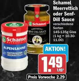 HIT Schamel Meerrettich oder Senf Dill Sauce Angebot