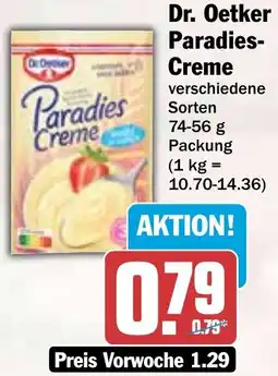 HIT Dr. Oetker Paradies Creme Angebot