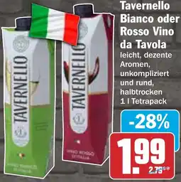 HIT Tavernello Bianco oder Rosso Vino da Tavola Angebot