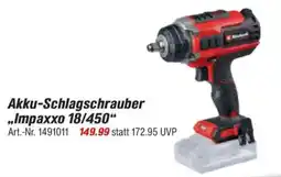 toom Baumarkt Einhell Akku-Schlagschrauber „Impaxxo 18/450" Angebot
