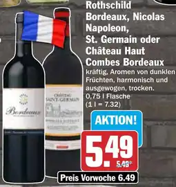 HIT Rothschild Bordeaux, Nicolas Napoleon, St. Germain oder Château Haut Combes Bordeaux Angebot