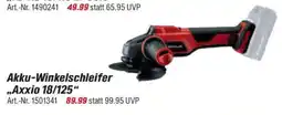 toom Baumarkt Einhell Akku-Winkelschleifer ,,Axxio 18/125" Angebot