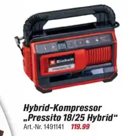 toom Baumarkt Einhell Hybrid-Kompressor ,,Pressito 18/25 Hybrid" Angebot