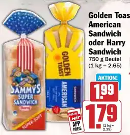 HIT Golden Toast American Sandwich oder Harry Sandwich Angebot