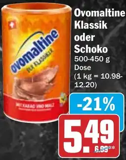 HIT Ovomaltine Klassik oder Schoko Angebot