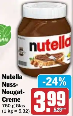 HIT Nutella Nuss Nougat Creme Angebot