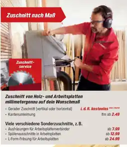 toom Baumarkt Zuschnittservice Angebot