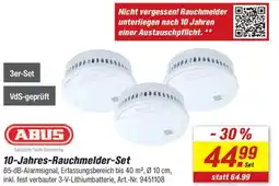 toom Baumarkt ABUS 10-Jahres-Rauchmelder-Set 3er-Set Angebot