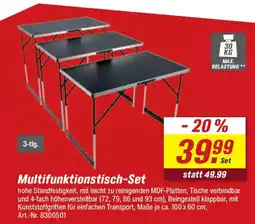 toom Baumarkt Multifunktionstisch-Set 3-tlg. Angebot