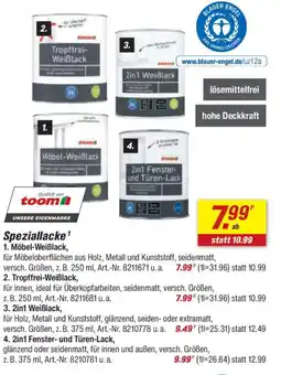 toom Baumarkt Speziallacke Angebot