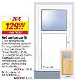 toom Baumarkt Nebeneingangstür Angebot