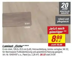 toom Baumarkt Laminat „Eiche" Angebot
