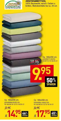 Möbel Wallach Jerseyspannbetttuch 100x200 cm Angebot