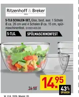 Möbel Wallach Ritzenhoff & breker 5-tlg schalen-set Angebot
